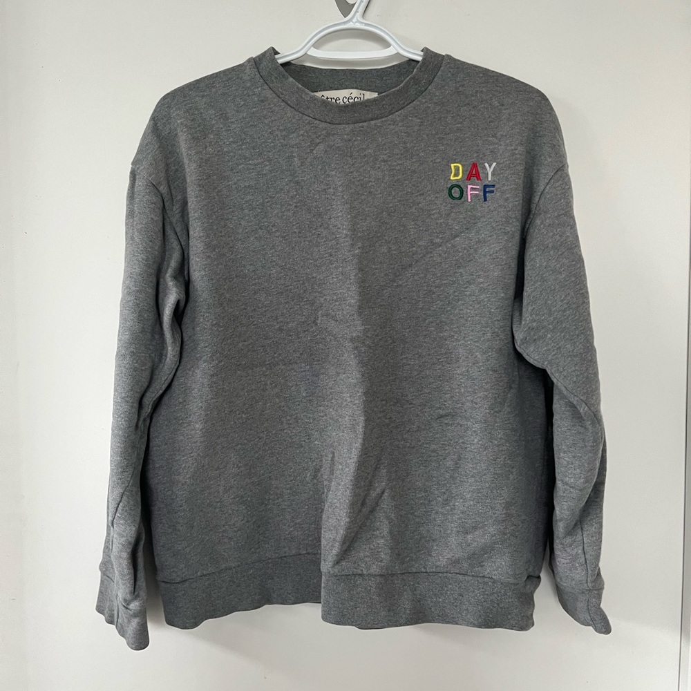 Etre Cecile embroidered crew neck sweatshirt